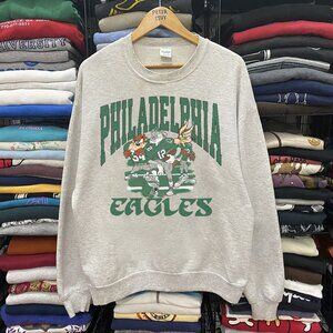 Vintage Looney Tunes Philadelphia Eagles Football Sweatshirt Retro NFL Shirt tee